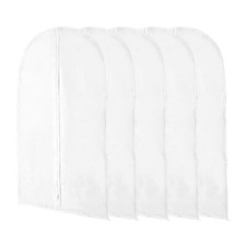 Dustproof Garment Bag Zipper Clothing Dust Cover 5pcs