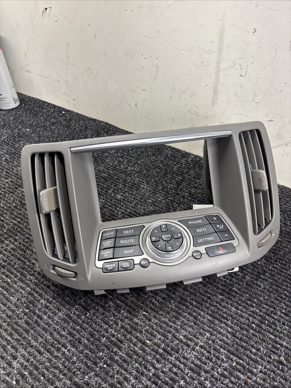 10-13 INFINITI G37 CENTER DASH RADIO CONTROL AIR A/C HEATER VENT OEM 28395 1UFLA