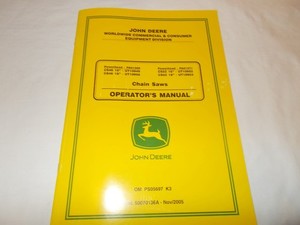 JOHN DEERE OM PS05697 KS CS42 AND CS52 CHAINSAW OPERATORS MANUAL