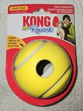 KONG Dog Tennis Rewards Treat Dispensing Ball. Small. NEW 3.5". PEP33 Pup Yellow