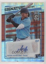 2020 Panini Donruss Optic Red Pandora Prizm 18/25 Victor Victor Mesa Auto 1b8