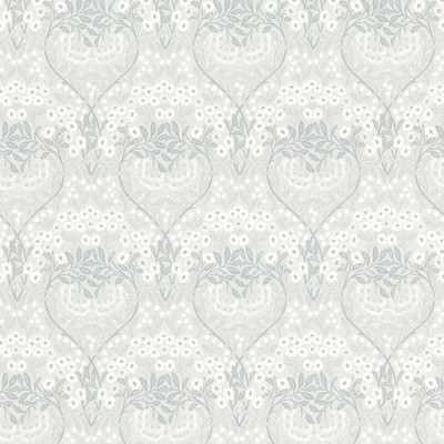 Sophia Floral Vinyl Wallpaper Grey Rasch 710069 10m Roll Elegant Classic Look