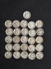 (26) 1924-1943 Mercury Dime VF Silver Lot