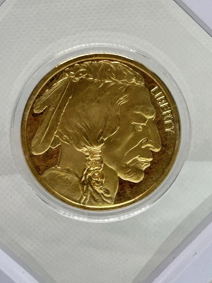 2014 Buffalo $50 золото pl. National Collectors как новый с сертификатом подлинности!🇺🇸✨💯 - Изображение 3 из 4