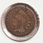 1863-P Indian Head Cent — photo from another recent sale