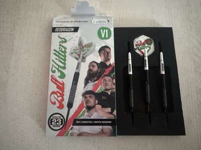 Red Dragon Bull Hitters v1 23g Steeldart. ( Target Winmau Unicorn Harrows 90% )