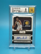 2022-23 Panini One And One Andrew Nembhard Gold /10  TTS Becket Graded Auto 10 