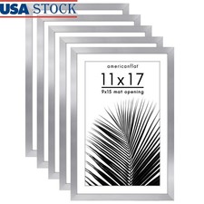 5 Piece Gallery Wall Frame Set W/ Mats Art  Photos Vertical Horizontal Display