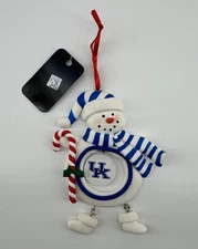University Of Kentucky Clay Dough Snowman Hanging Christmas Ornament NCAA