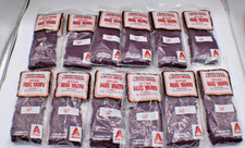 12 Bags Sealed Columbia-Minerva Plum 3223 Latch Hook Yarn 320 Pieces Per Bag