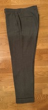 The Armoury Men&rsquo;s Grey First Class Model A Trousers Size 50 High Twist