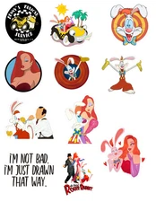 Who Framed Roger Rabbit 80's Movie Stickers