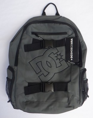 DC Shoes Gray Skateboard Skater Backpack - READ