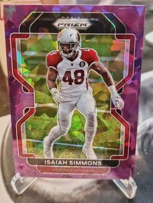 Panini 2021 Prizm Isaiah Simmons #81 Arizona Cardinals Purple Ice Prizm /225