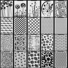 Mumufy 20Pcs Embossing Folders for Card Making Stencil Template DIY Crafts