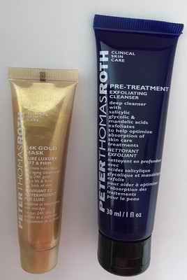 Peter Thomas Roth Set 24K Gold Mask 14ml+Pre Treatment Exfoliating Cleanser 30ml