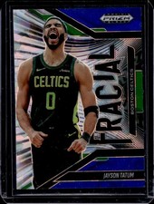 2024-25 Panini Prizm Black Jayson Tatum Fractal Blue Ice Prizm #/125 Celtics