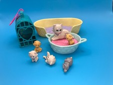 Vintage 1993 Kenner Littlest Pet Shop LPS Mommy Kitty Cat Baby Kittens Asst.
