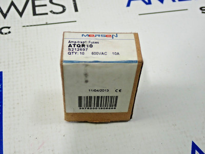 Ferraz Shawmut ATQR10 Amp Trap 600V 10 Amp Box of 10 Fuses
