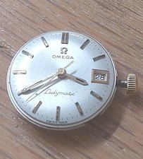 Vintage Omega 681 Ladymatic Auto Wind 24j adj Movement, Dial, Hands, & Winder