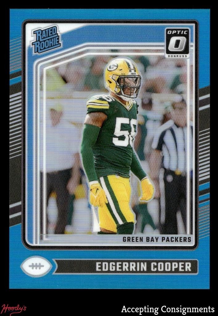 2024 Donruss Optic Aqua #231 Edgerrin Cooper RC RATED ROOKIE 251/299 PACKERS