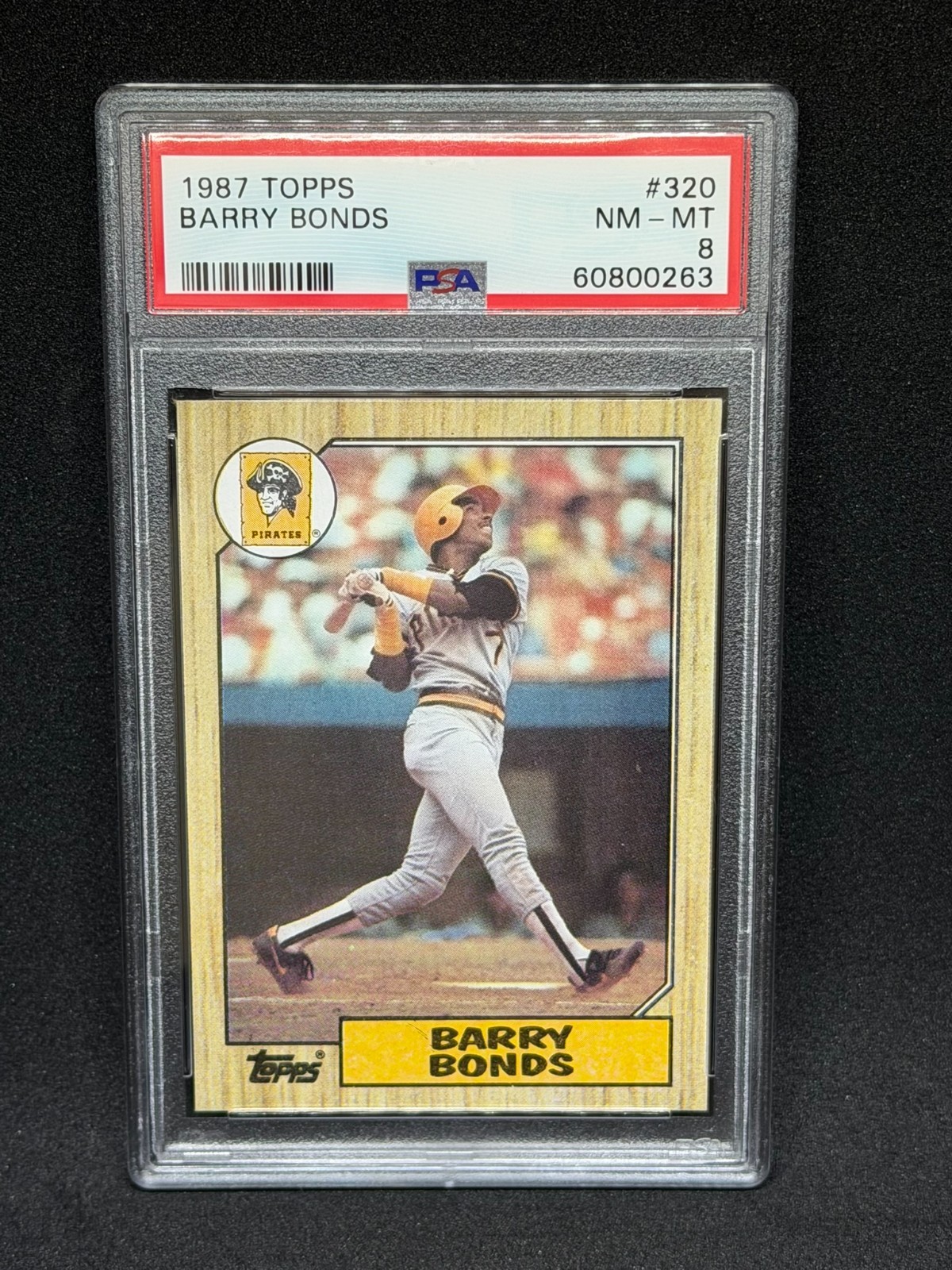 1987 Topps - Barry Bonds #320 (RC) PSA 8 NM-MT