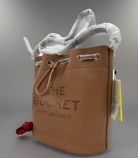 AUTH NWT Marc Jacobs The Leather Large Bucket Shoulder Bag-Argan oil~NEW Arrival