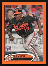 2012 Topps #US320 Xavier Avery RC ORANGE /210 Rookie Card. rookie card picture
