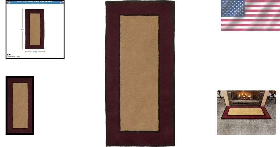 Soft Wool Area Rug, Rectangular Shape - Image 2 of 4