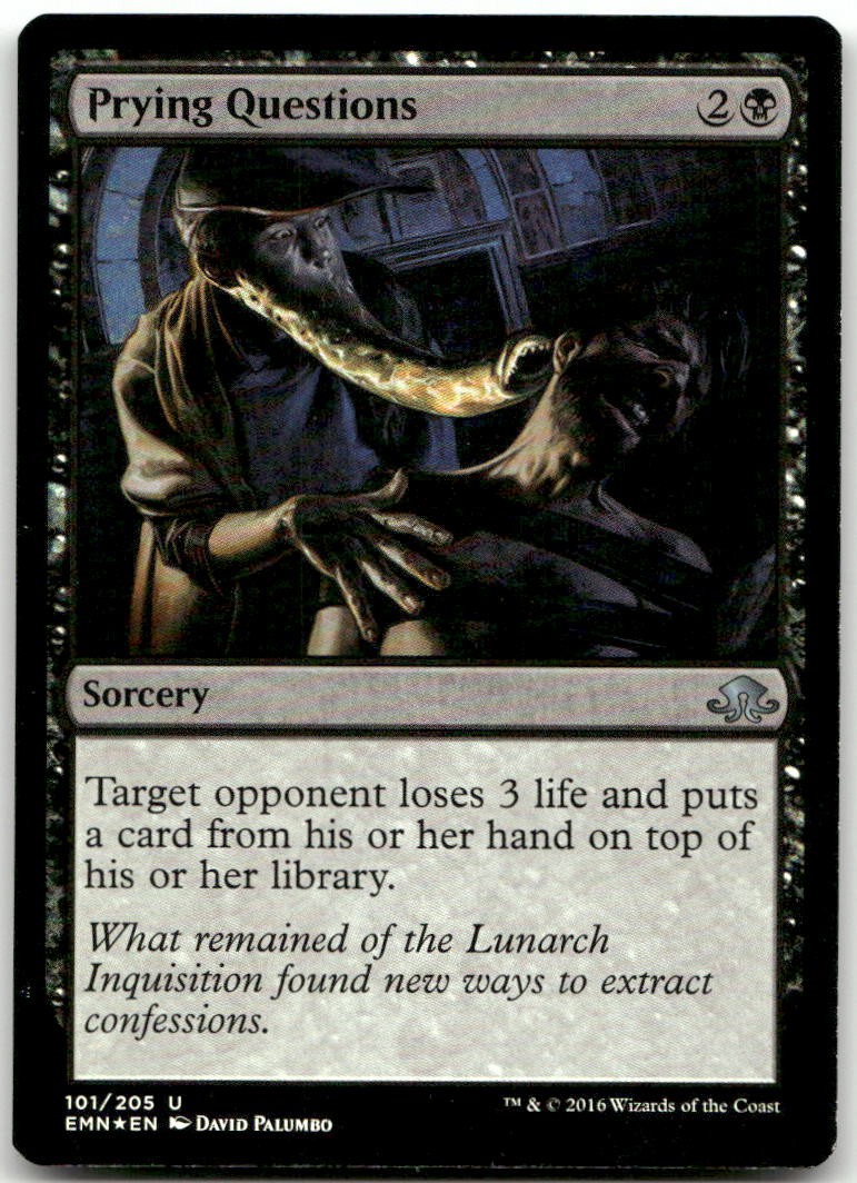 Prying Questions Foil Eldritch Moon 101 NM