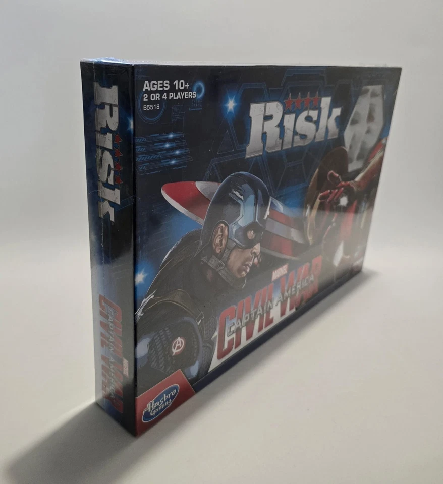 RISK MARVEL CAPTAIN AMERICA AVENGERS CIVIL WAR GAME by HASBRO 2015 SEALED - Image 2 of 4