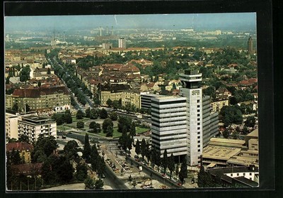 Ansichtskarte Berlin, Theodor Heuß-Platz mit SFB Sender Freies Berlin 