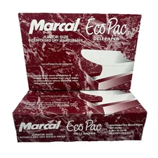 2 Marcal Eco Pac Junior Size Interfold Dry Waxed Paper Deli 2 X 500 Sheets