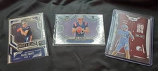 Drake Maye (3x) Rookie Lot: Silver NFL Debuts, Draft Class & Leaf RED Draft (RC)