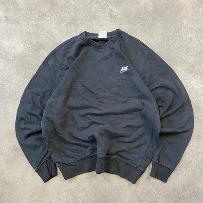 Sweat-shirt Nike homme moyen mini pull brodé avec logo Swoosh Club, noir - Photo 1/4
