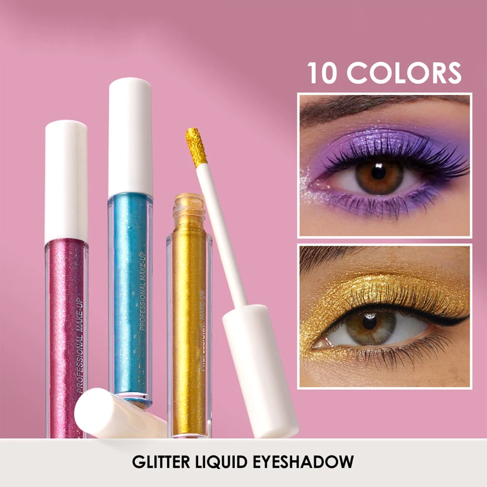 Mujeres 1 Pieza Brillo Brillo Sombra de Ojos Halloween Brillo Metálico Moda Maquillaje de Ojos Foto 2 de 4