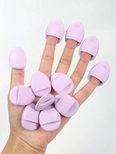 10-50pc Finger Cushion Powder Puff Set Latex-Free Makeup Blending Sponges