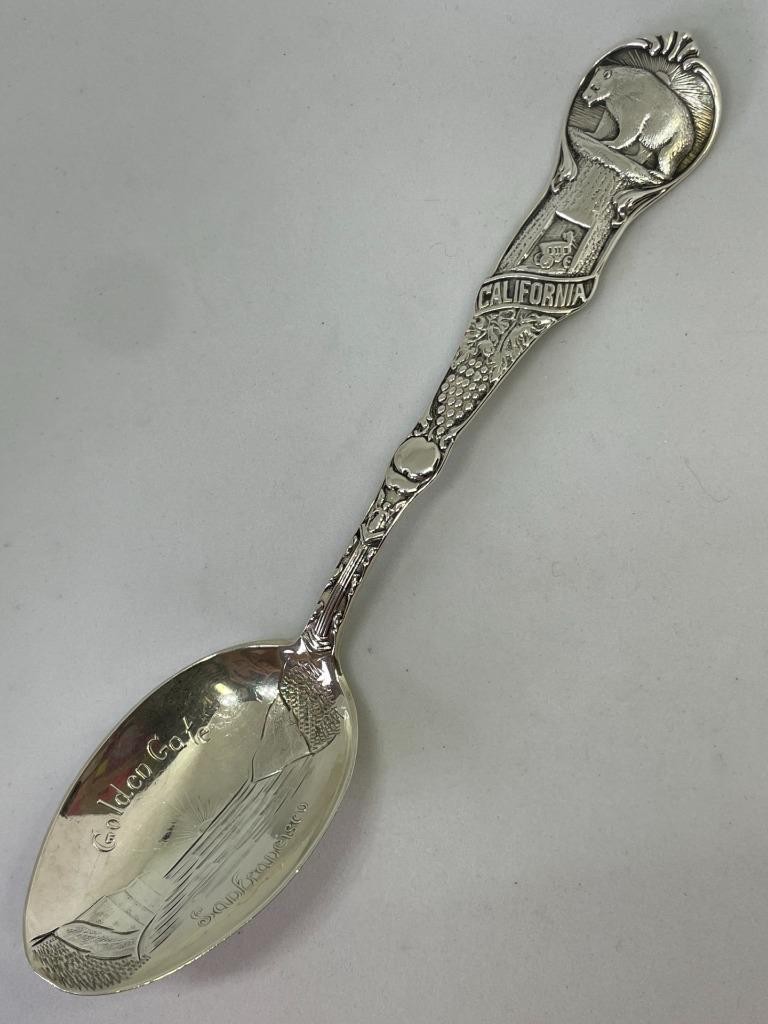 VINTAGE MECHANICS STERLING, GOLDEN GATE SAN FRANCISCO, CA. SPOON  "H"   