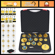 17 Pcs Brake Fluid Bleeder Kit - Master Cylinder Adapter Set Quick Connect Alu