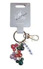 2025 Disney Parks Mickey Mouse Ear Icon, Ariel Mermaid Beaded Keychain Bag Charm