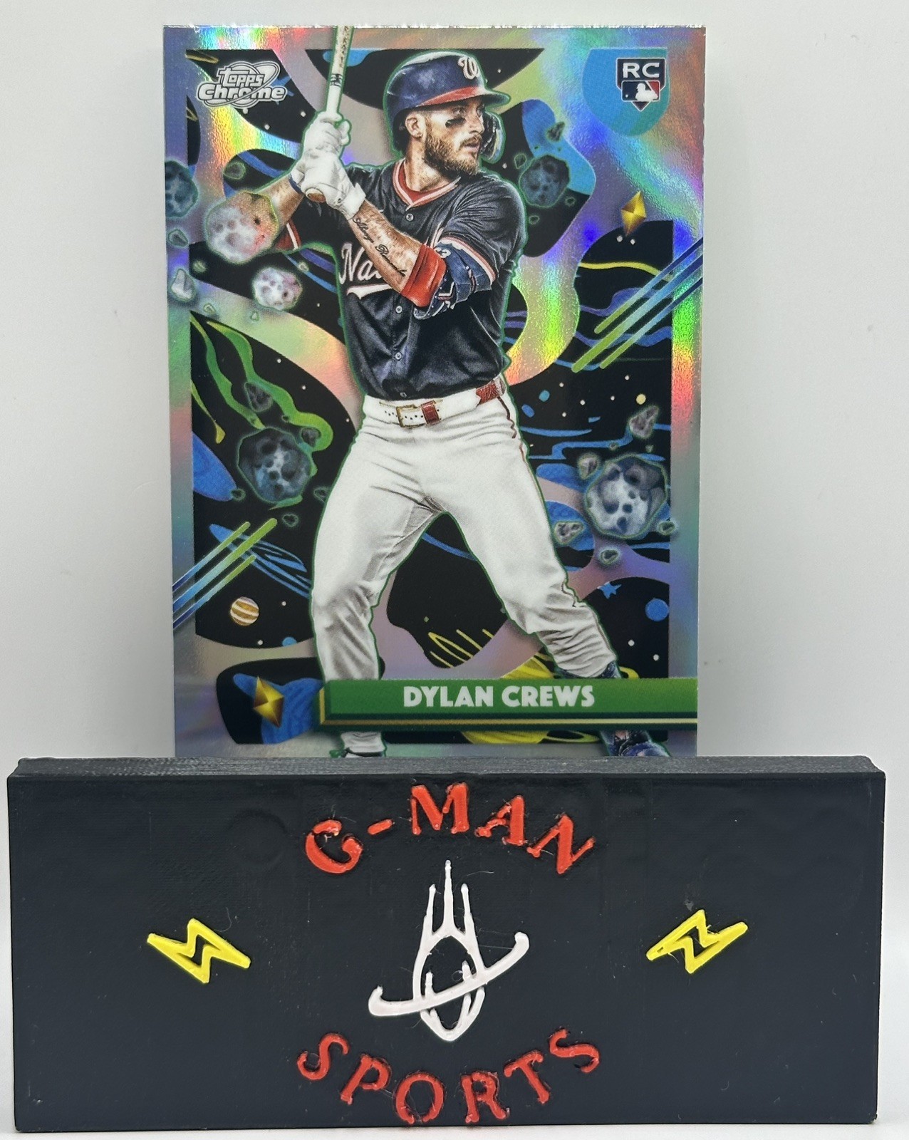 2025 Topps Cosmic Chrome Dylan Crews RC Refractor Rookie #194 Nationals