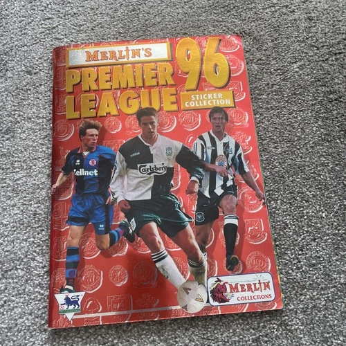 Merlin 1996 96 Premier League Football Sticker Album Complete