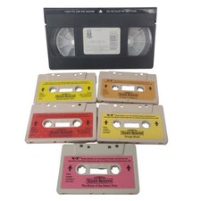 World of Teddy Ruxpin Guests of the Grunges VHS  Audio Cassette Tape Bundle 6pc