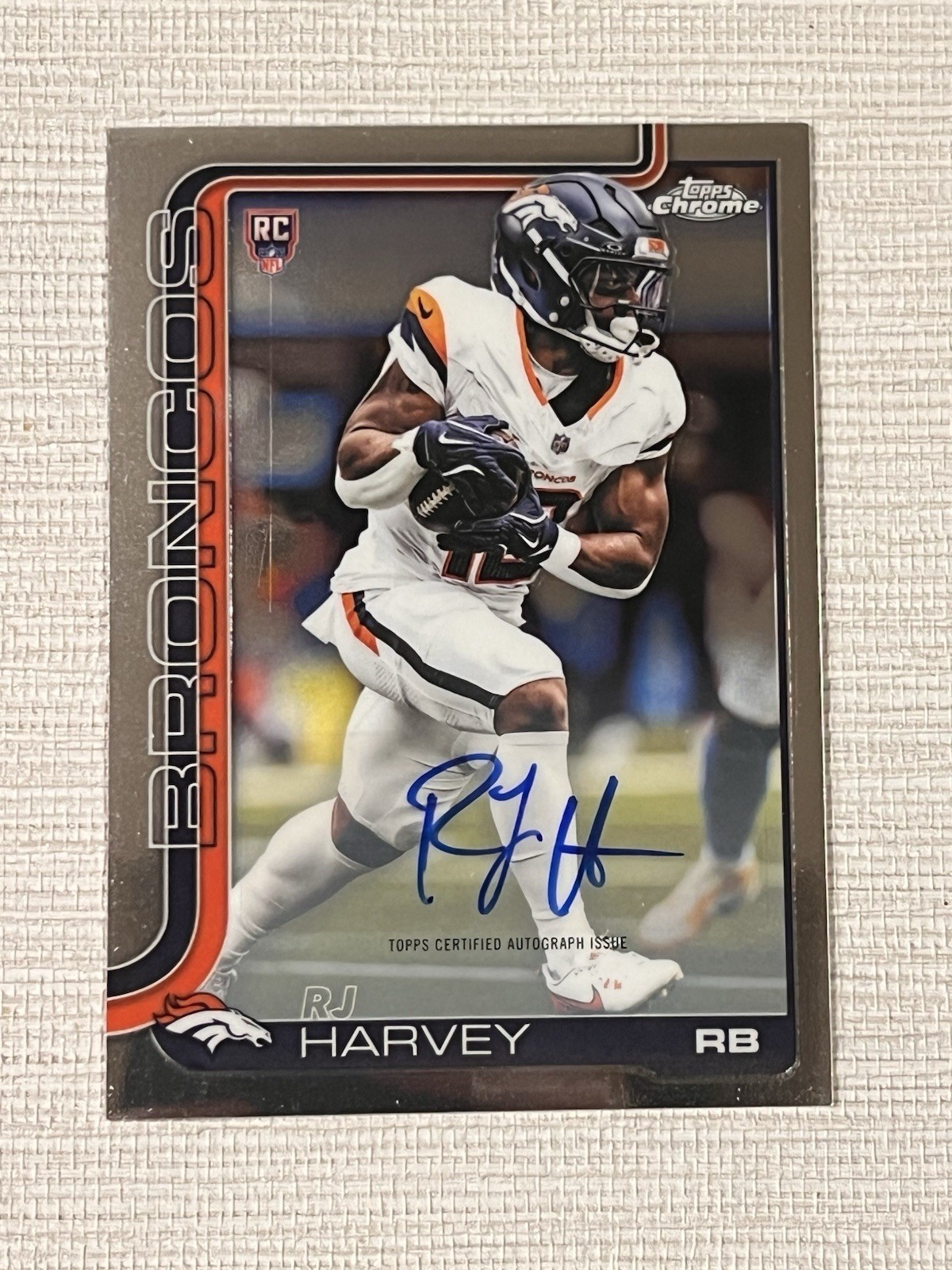 RJ Harvey Topps Chrome Rookies Autograph #RH Base