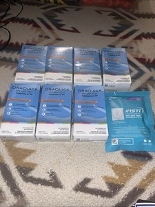 (8) BOXES ORAQUICK HOME TEST EXP-2027 (8) BOXES FREE  QUICK SHIPPING