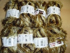 Brazilia Fantasy Color Fransengarn 8x50g Farbe 388 creme/senfgelb/braun Neu! (1)