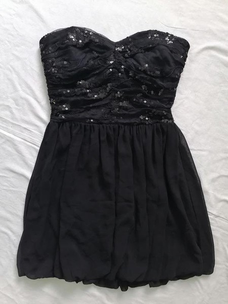 Women Dress Black Polyester 36 / S / 44 #4BMD