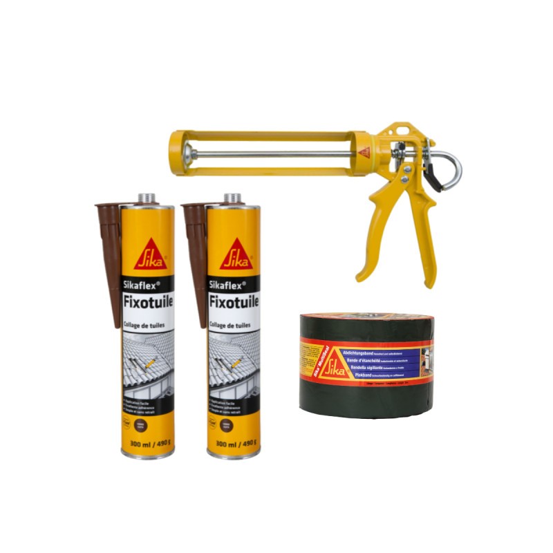 Bande d'étanchéité bitumineuse Sika pour stopper les fuites de toiture et fissures de tuile