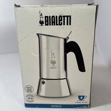 New Venus Induction Stovetop Coffee Maker Suitable for all types of Hobs, 4 cups