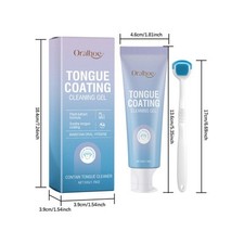 Tongue Coating Cleaning Gel Set With Tongue Brush Tongue Cleaner Kit Tongue 50g — image 8